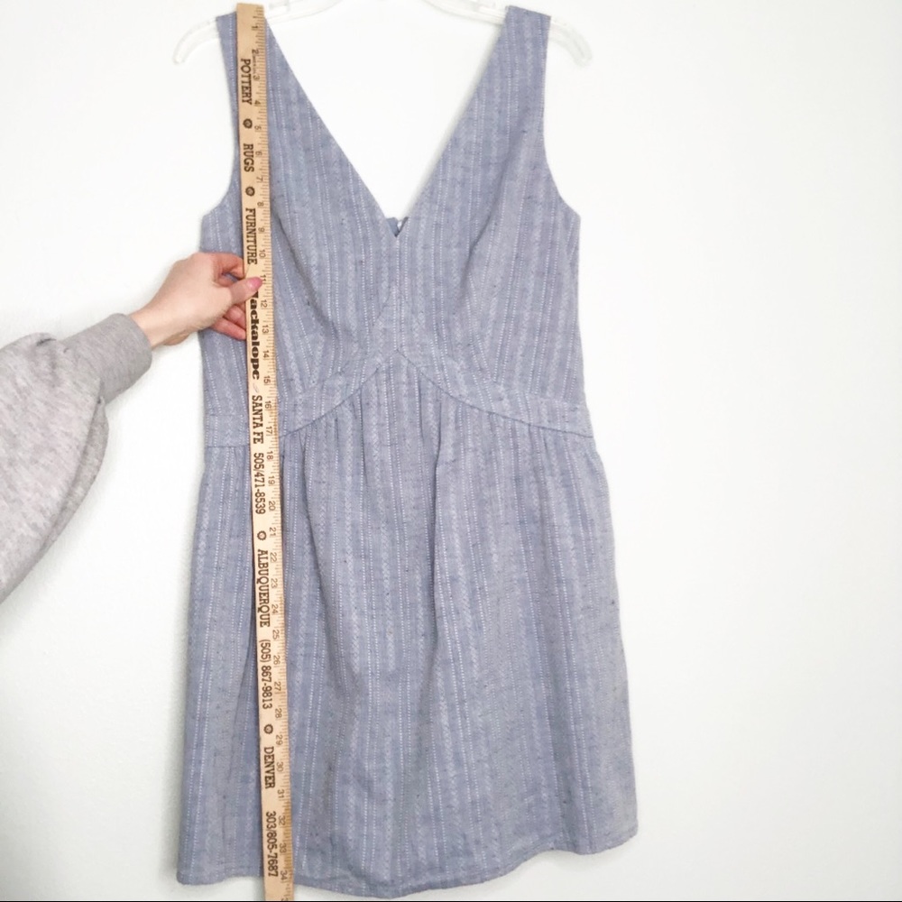 Color Block Blue Stripe Sleeveless V-Neck Mini Dress Women’s Size Small NWT - Picture 11 of 15